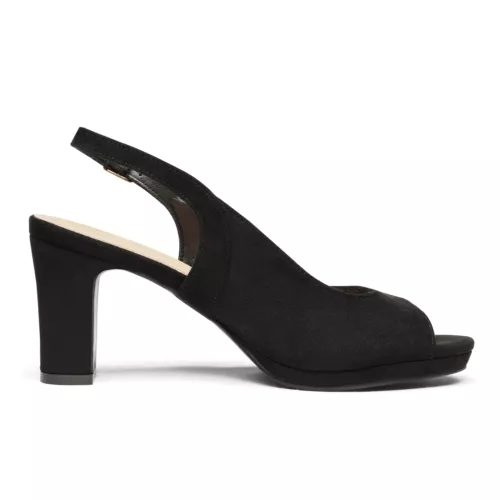 Women Low Chunky Heel Sandals Peep Toe Slingback Platform Dress Pump Shoes - Picture 10 of 26