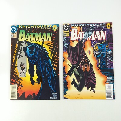 Batman #507 #508 Knightquest Crusade Lot VF+ (1994 DC Comics)