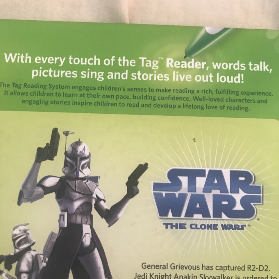 LeapFrog TAG & LeapReader compatible-- STAR WARS--The Clone Wars-USED Lightly - Image 4 of 4