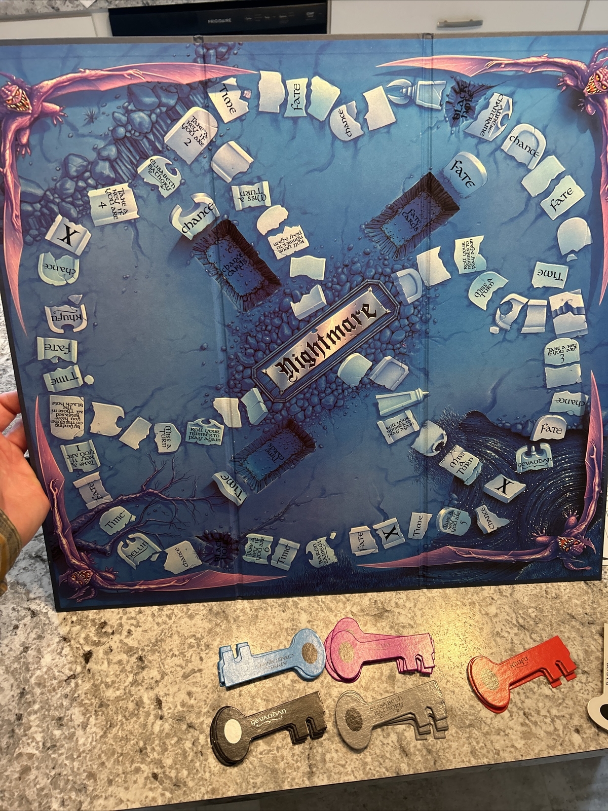 Vtg NIGHTMARE The Video Board Game VHS Horror Game!!!COMPLETE!!!!!