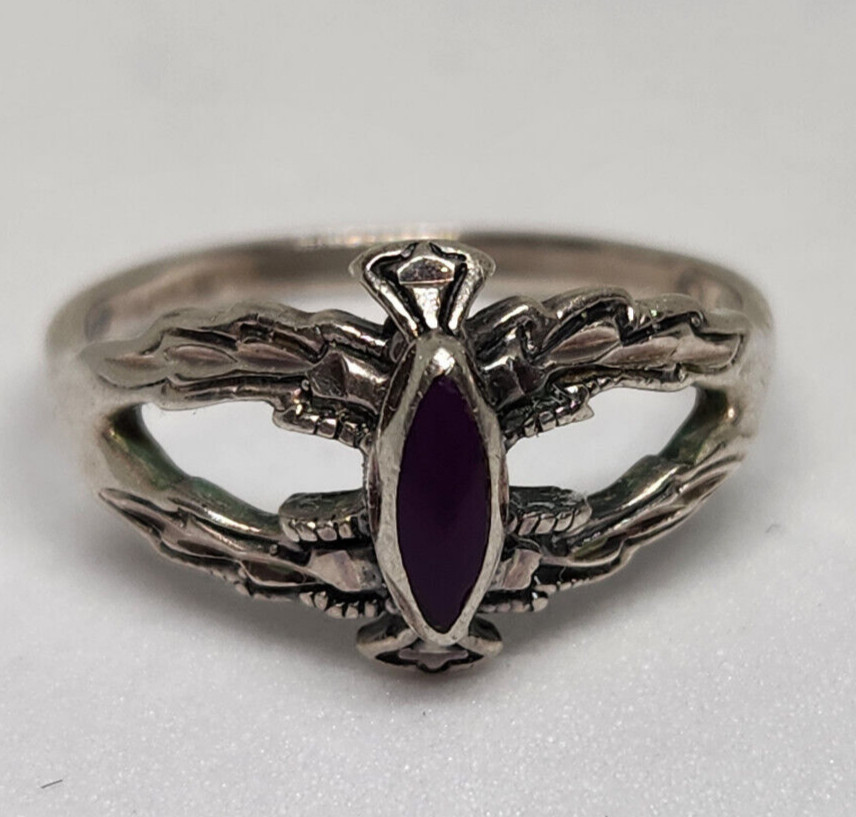 Silver Cloud Sterling Silver Sugilite Ring – Size… - image 13