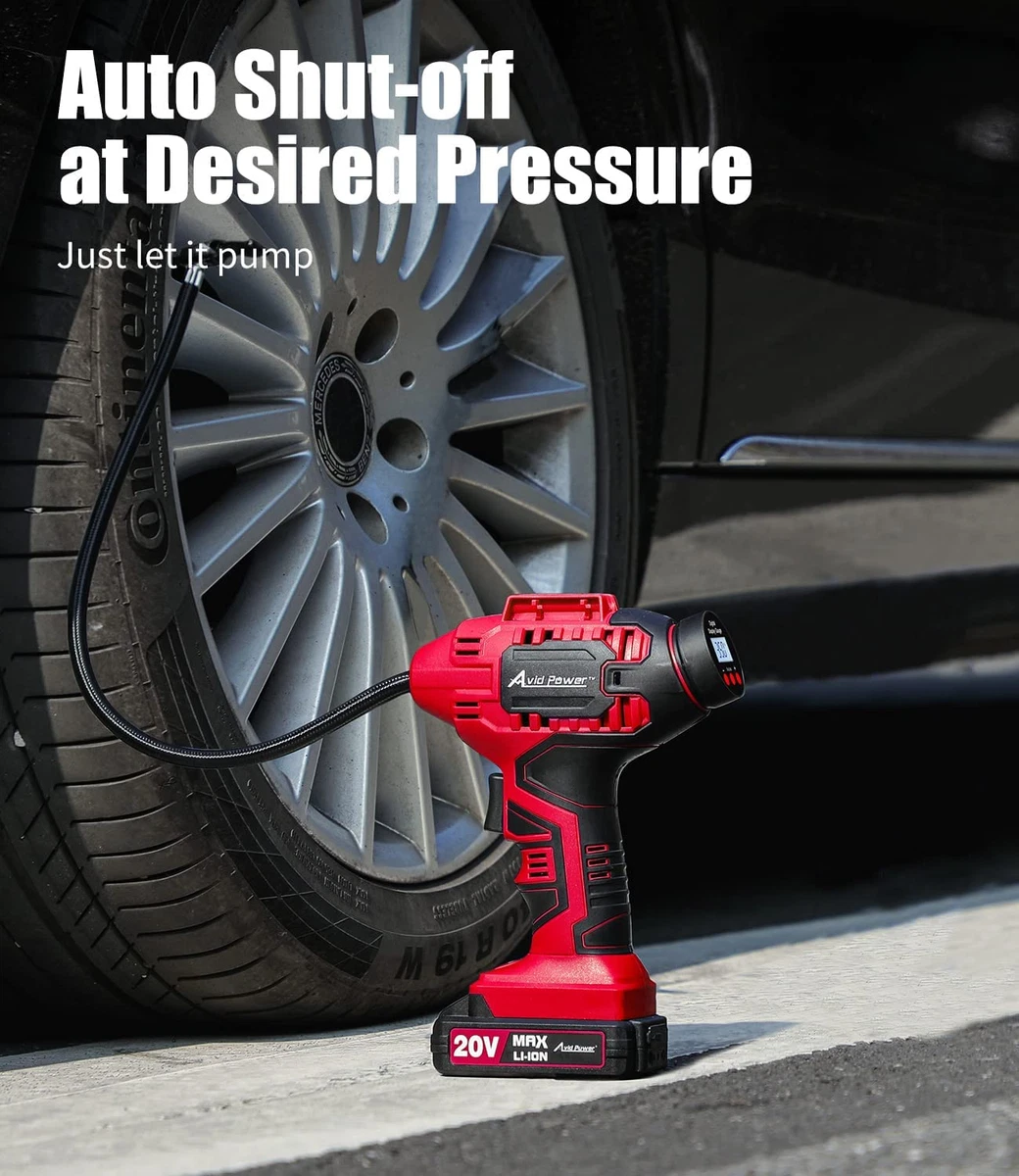 AVID POWER Tire Inflator Air Compressor 20V Cordless Car Tire