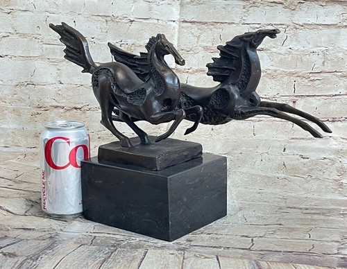 Abstract Modern Art Running Horses Bronze Sculpture Statue Signed Original Art - Picture 2 of 10