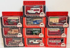 Lledo Promotional Models Exchange And Mart x 10 Vehicles Boxed Buses Carts Vans