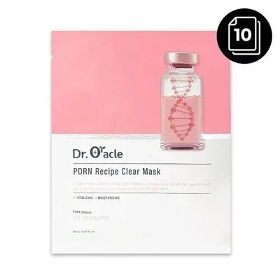 10x Dr. Oracle PDRN  Face Mask Korean Beauty Clear Mask Hyaluronic Acid