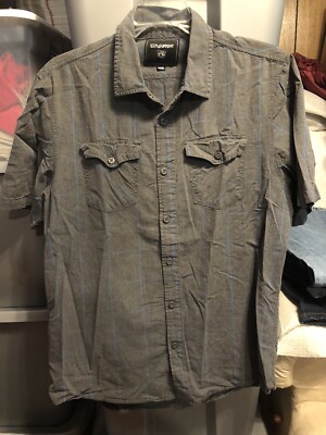 ocean current mens button up short sleeve shirt Size Medium