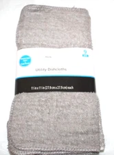 Mainstays 9 Pack Utility DishCloth Set Gray Kitchen Cotton Dish Cloth