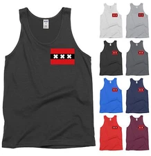 Amsterdam City Flag Netherlands Tank Top Shirt - NEW - MANY COLORS