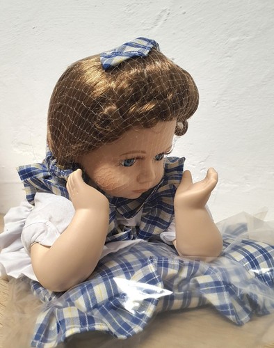 Artist doll porcelain doll doll TCM 37 cm lying collector Vintage NEW