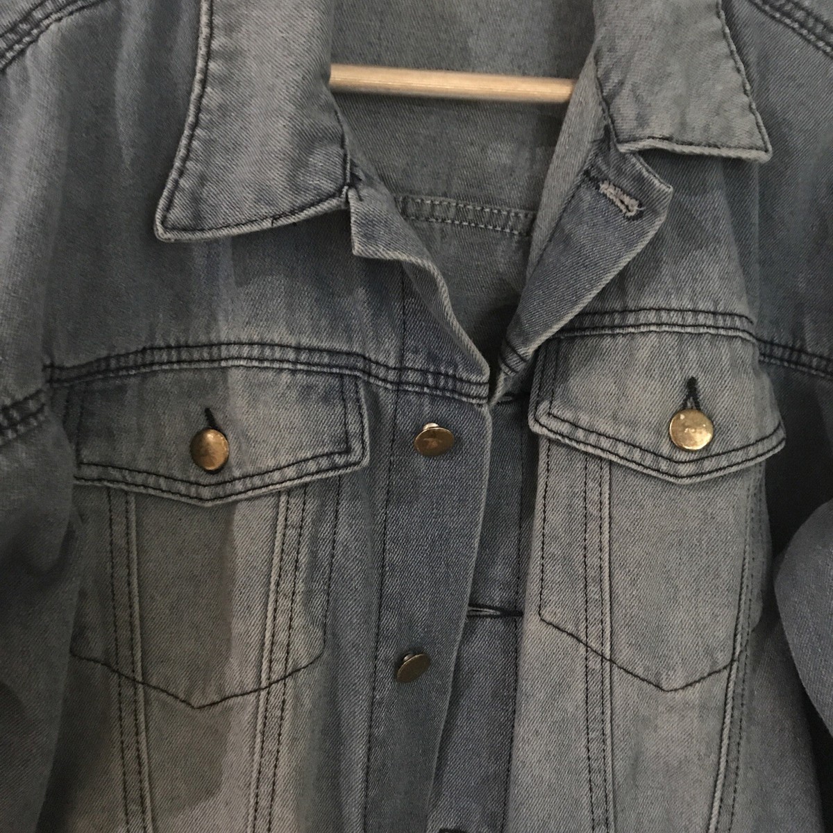 OFF-WHITE Main Label Relaxed Back Print Jean Jacket Blue Big OFF-WHITE Main Label Relaxed Back Print Jean Jacket Blue Big