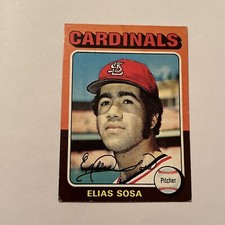 1975 Topps Mini St. Louis Cardinals Baseball Card #398 Elias Sosa