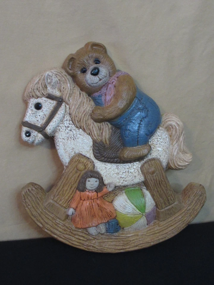 DOS DISEÑOS FRANKIES VINTAGE AÑOS 80 ARTE DE PARED INFANTIL - CABALLO MECEDOR Y PAYASO Foto 2 de 4