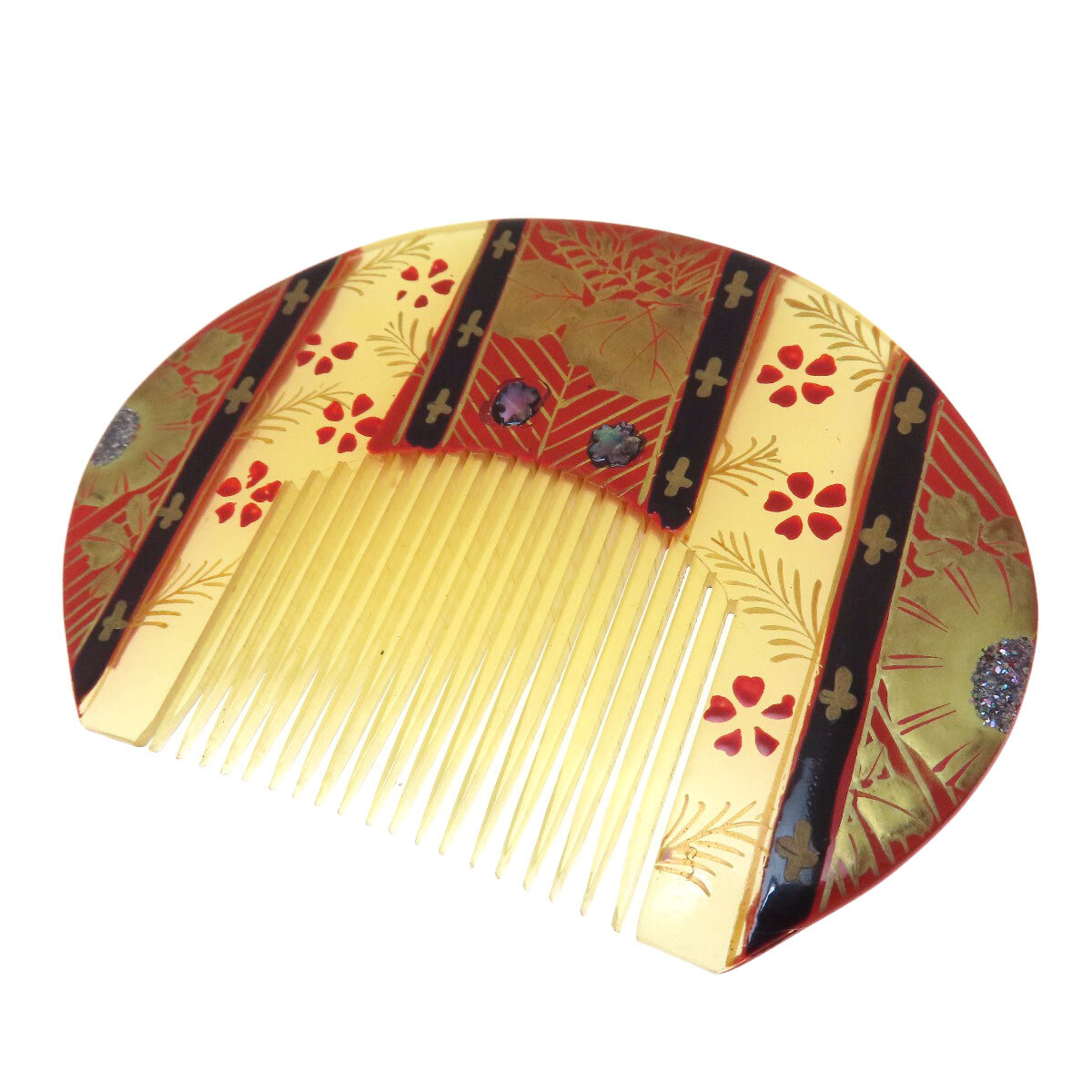 Japanese Resin Comb Hairpin – Lightweight 19.7g Elegant Design-image