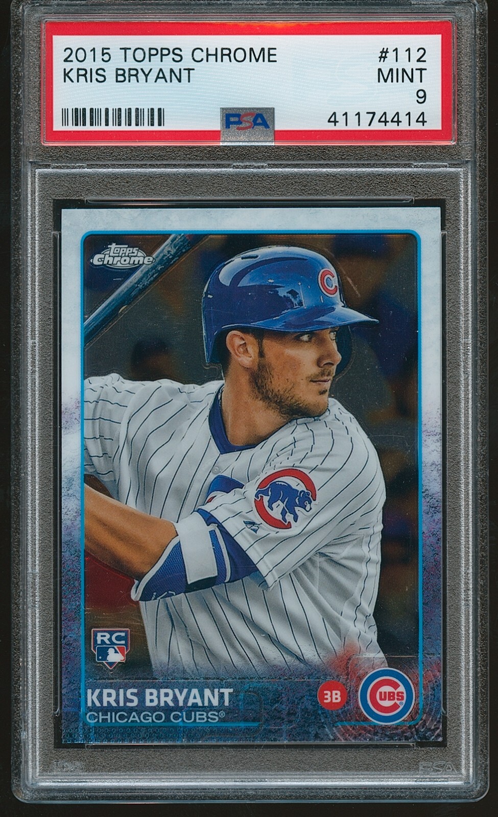 Kris Bryant 2015 Topps Chrome #112 PSA 9 MINT Rookie RC