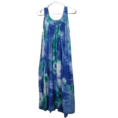 Women's Size L Casual Tank Dress Unity Printed Tie Dye Dresses Beach  Vacation | eBay