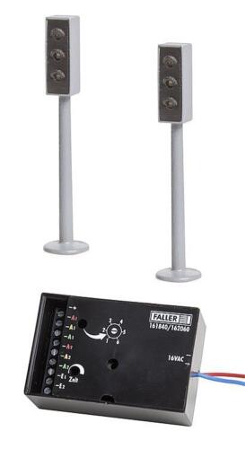 Faller 161840 Car-System Spur HO 2 LED-Ampeln mit Elektronik #NEU in OVP## - Afbeelding 1 van 1