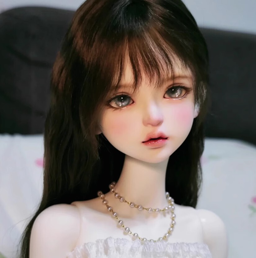 Muñeca 1/4 BJD Niña SD Lan Color Normal 8-Libre Maquillaje Facial + Ojos Gratis