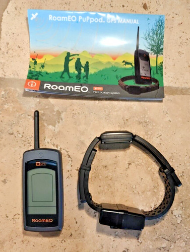 RoamEO PuPpd GPS Pet Monitor System Collar, Receiver & Manual No battery/charger