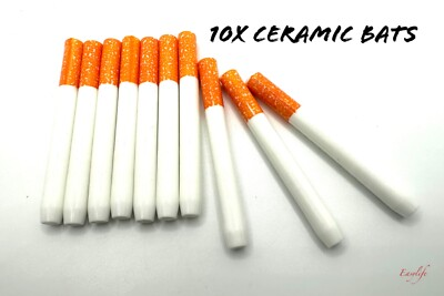 #ad 10X CERAMIC Bat Cigarette Dugout or 1 Hitter For Tobacco $12.89
