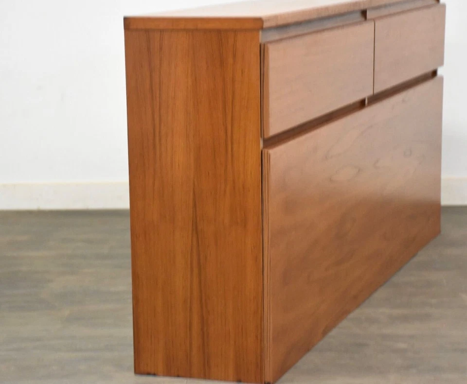 Cabeceira dinamarquesa moderna de teca queen - Imagem 4 de 4