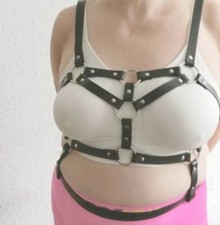 Bustier und Beingurt K&ouml;rpergurt Gothic G&uuml;rtel Street Style Gurt BH LB_008 068