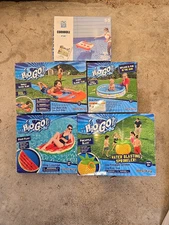 Lot Of Bestway H20 Go Water Inflatables Kid Pool, Water Slide, Sprinkler, Float