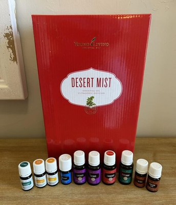 NEW YOUNG LIVING DESERT MIST DIFFUSER LOT OF 10 EVERYDAY ESSENTIAL OILS LAVENDAR