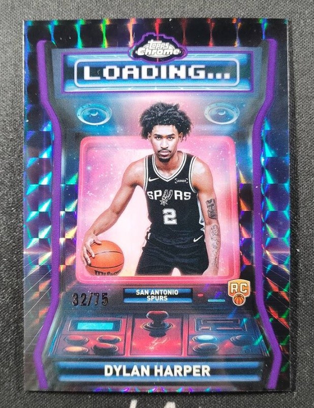 Dylan Harper 2025-26 Topps Chrome RC Loading Purple 32/75 #LD-12