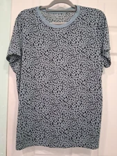Size XL light blue and black top. Excellent condition