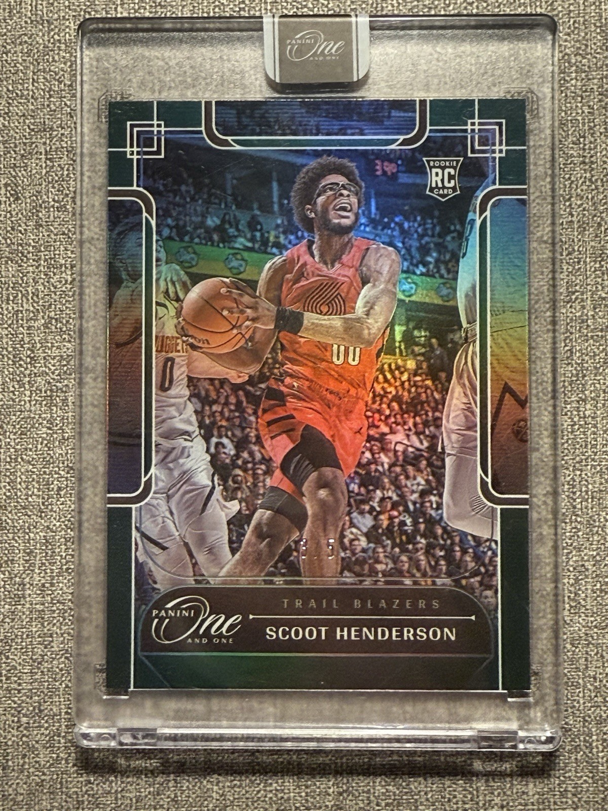 2023-24 Panini One And One Scoot Henderson #107 RC Rookie Green /5