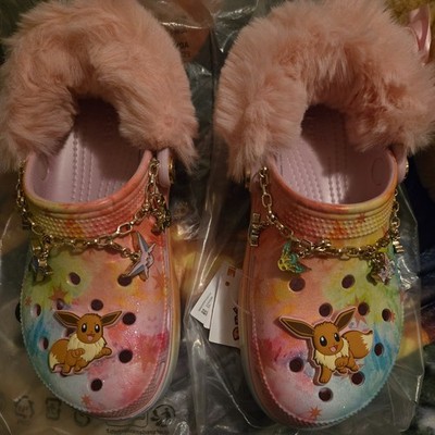 NEW Pokémon x Crocs Classic Platform Clog EEVEE Prismatic Evolutions WOMENS 5