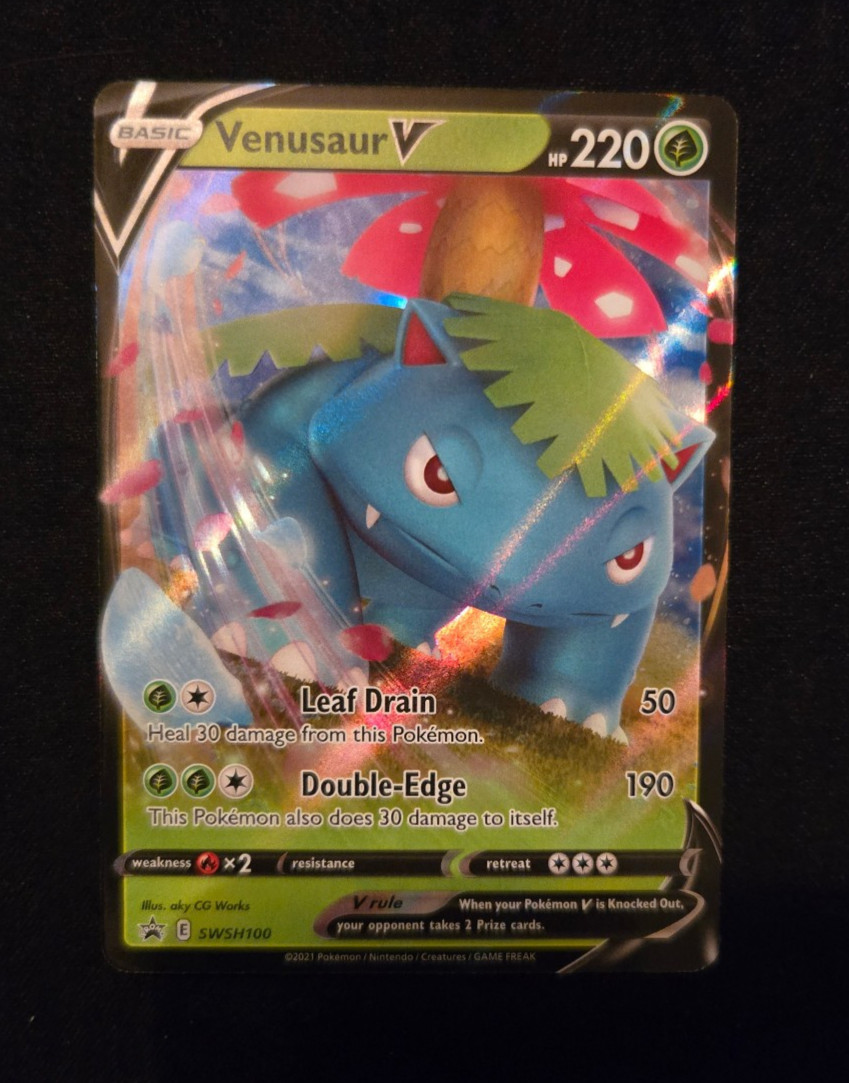 Pokemon TCG Venusaur V SWSH100 Pokemon Promo NM/M HOLO