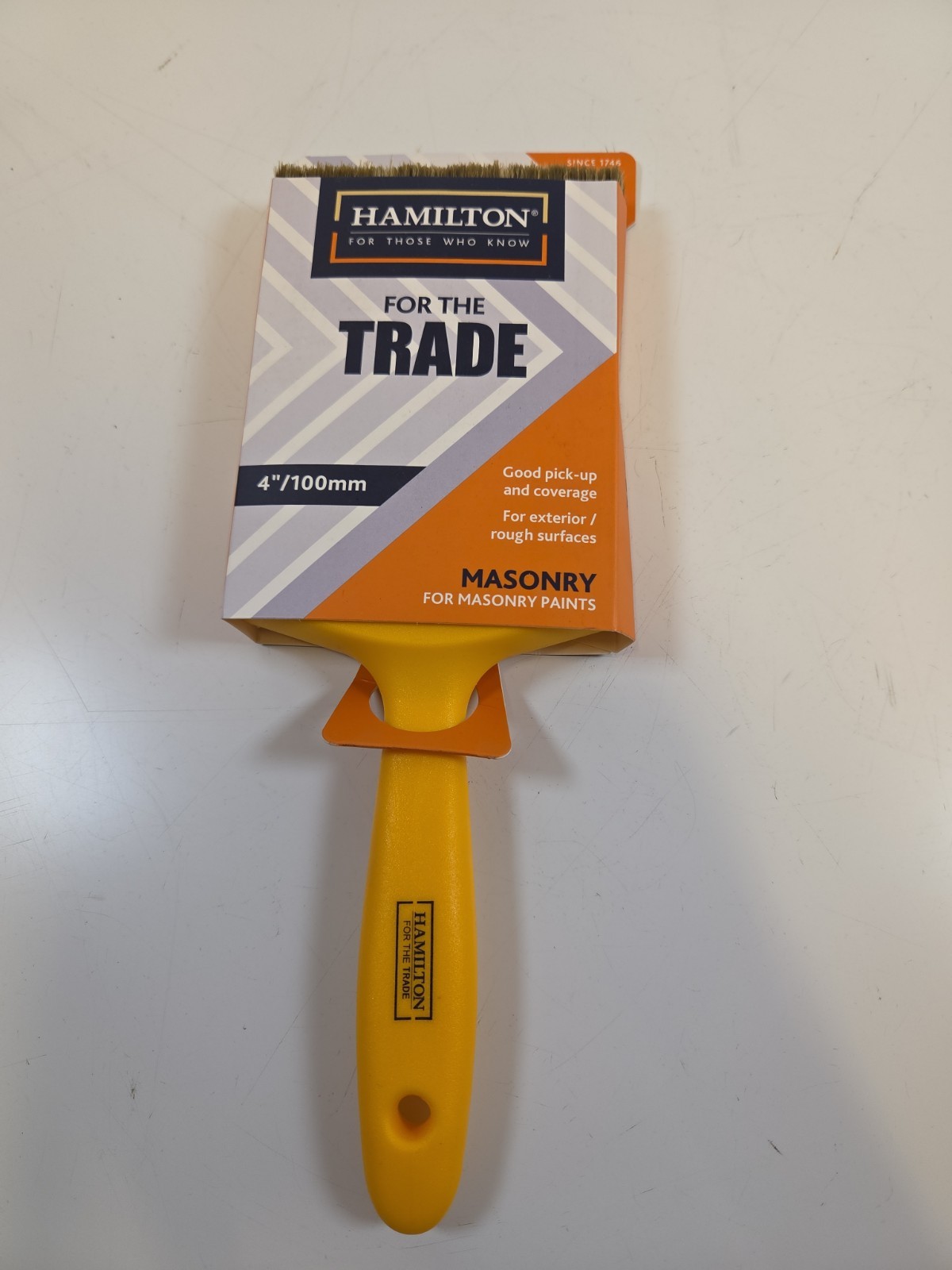 Hamilton For The Trade 4"" Masonry Paint Brush (100mm) Synthetic