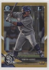 2018 Bowman Draft Chrome Gold Refractor 44/50 Jawuan Harris #BDC-85 s3g