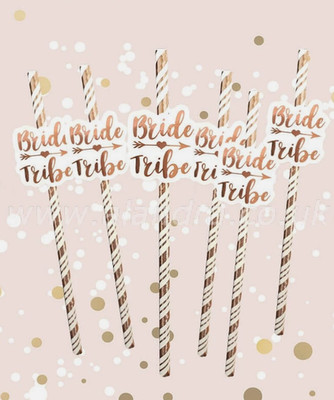 Bride To Be Strohhalme Rosegold Papier Trinkhalm Hochzeit Junggesellinnenabschied