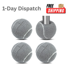 Pre-Cut Walker Tennis Balls 4PCS Gray Walker Glides Floor Protector Seniors.