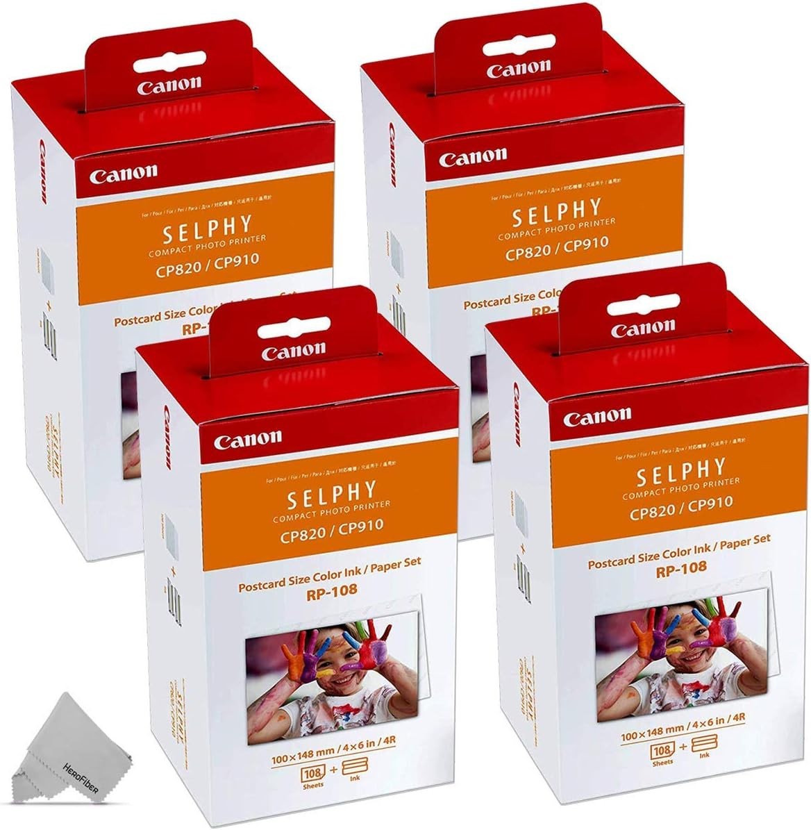 Набор цветной бумаги Canon RP-108RP108 из 4 упаковок 8 тонеров для чернил432 листа бумаги 22290₽