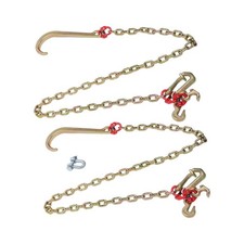 2pc 5400lb G80 J Hook Chains 516in6ft Tow Chain W 516 Rtj Hook Grapple Hook 2pc 5400lb G80 J Hook Chains 516in6ft Tow Chain W 516 Rtj Hook Grapple Hook