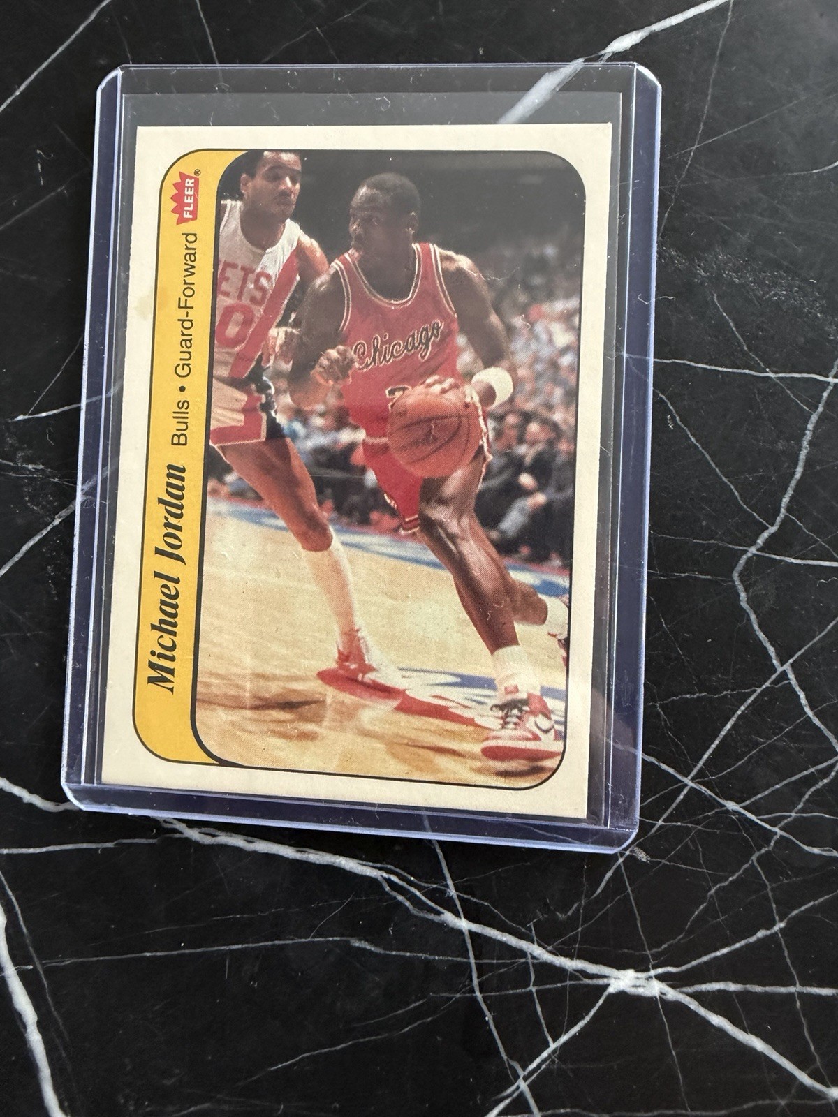 MICHAEL JORDAN RC 1986 Fleer Sticker Chicago Bulls Rookie SHARP