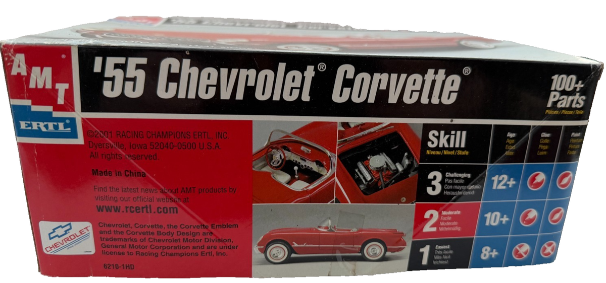 AMT/ERTL '55 Corvette - 1:25 Scale Model Kit #6210 | eBay