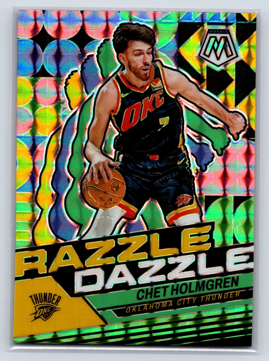 2023-24 Panini Mosaic #14 Chet Holmgren Razzle Dazzle