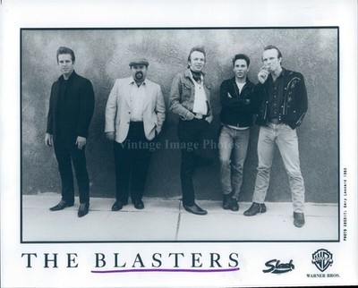 1983 Blasters Musicians Pop Group Phil Alvin John Bazz Warner Brothers Photo
