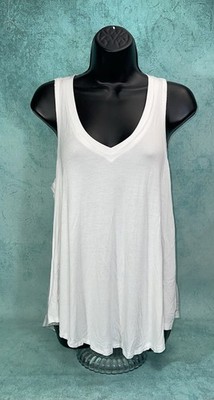 Z Supply Womens Size L Sleeveless Jersey Vagabond Tank Top Shirt White NWT $38