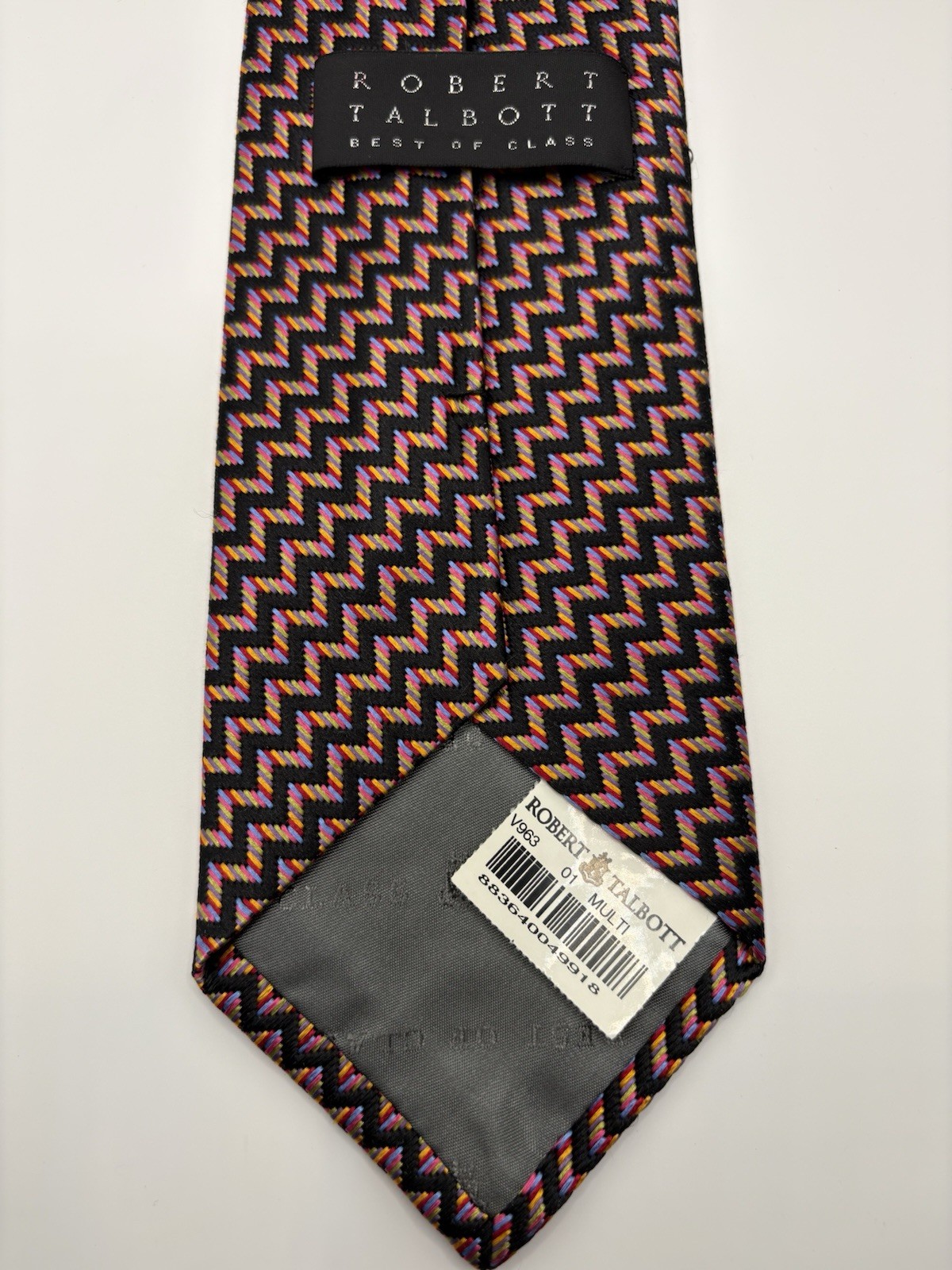 Vintage Robert Talbott Chevron Zigzag Multicolor … - image 2