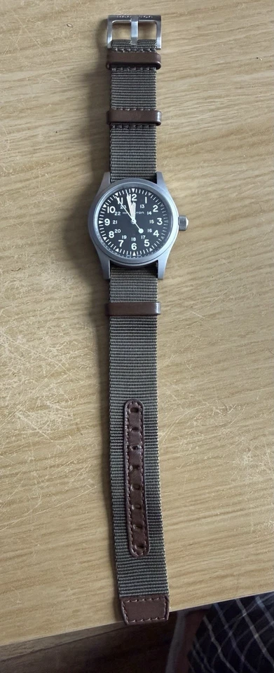 Hamilton Khaki Field Quartz 38mm Black Dial H694390 Bracelet Straps Box, photo 2 of 3