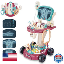 29 Pcs Doctor Kit for Toddlers 3-5, Pretend Play Dentist Vet Medical Set