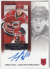 2013-14 Panini Contenders Rookie Ticket Signatures JARED STAAL 190 Carolina Auto