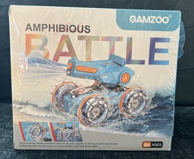 GAMZOO Amphibious Remote Control Car With Water Shooting Feature - Summer Item!