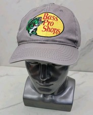 BASS PRO SHOP HAT GRAY ADJUSTABLE FISHING HUNTING Adult Strapback Fishing Game
