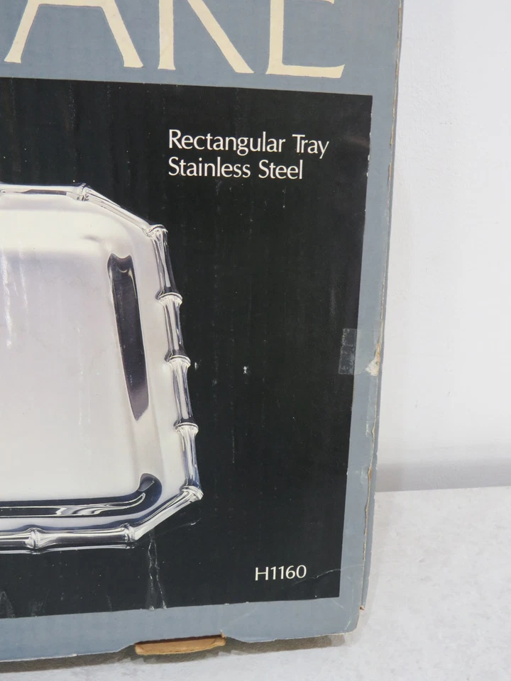 Vintage Farberware Stainless Steel Rectangular Serve Tray H1160 - Image 4 of 4